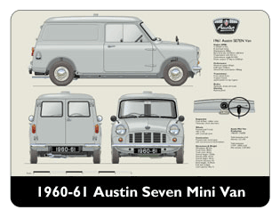 Austin Seven Van 1961-62 Mouse Mat